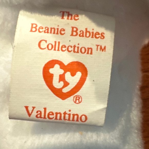 Ty Beanie Babies Valentino The Bear - NWMT - Picture 7 of 9
